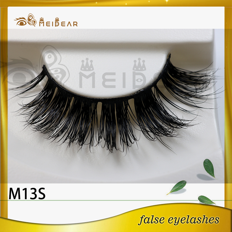Wholesale dramatic mink strip eyelashes with custom pacakging box